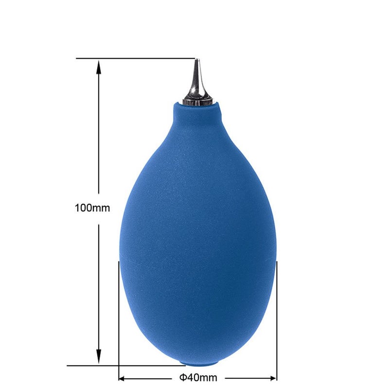 SoundLink Mini Squeeze Ball Pump Duster Ear Mold Cleaner Dust Cleaner Air Blower for Hearing Aids, Camera Lens, Watch Computer Laptop, DSLR Camera Lens Keyboard, Computer PC Parts (Blue(Metal)) - Image 2